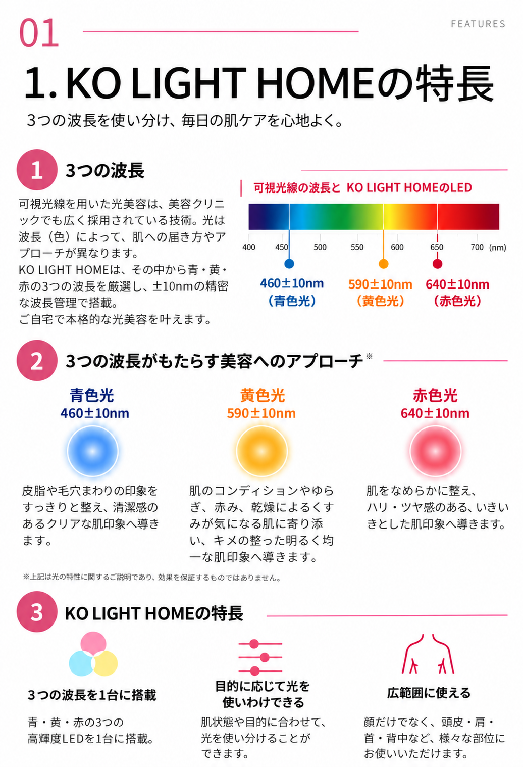 KO LIGHT HOMEの特長